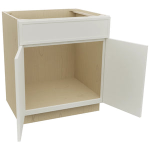 Fabuwood Luna Dove SB30 Base Sink Cabinet, Open View