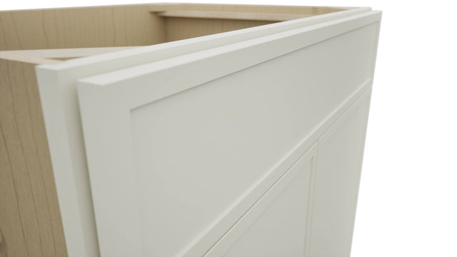 Fabuwood Luna Dove SB33SDF Base Sink Cabinet, Detail View