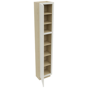 Fabuwood Luna Dove TP151284 Tall Pantry Cabinet, Open View