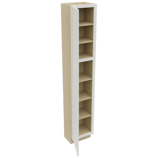 Fabuwood Luna Dove TP151284 Tall Pantry Cabinet, Open View