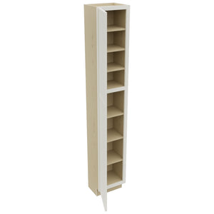 Fabuwood Luna Dove TP151290 Tall Pantry Cabinet, Open View