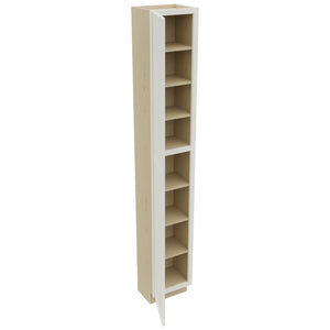 Fabuwood Luna Dove TP151296 Tall Pantry Cabinet, Open View