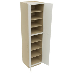 Fabuwood Luna Dove TP242496 Tall Pantry Cabinet, Open View