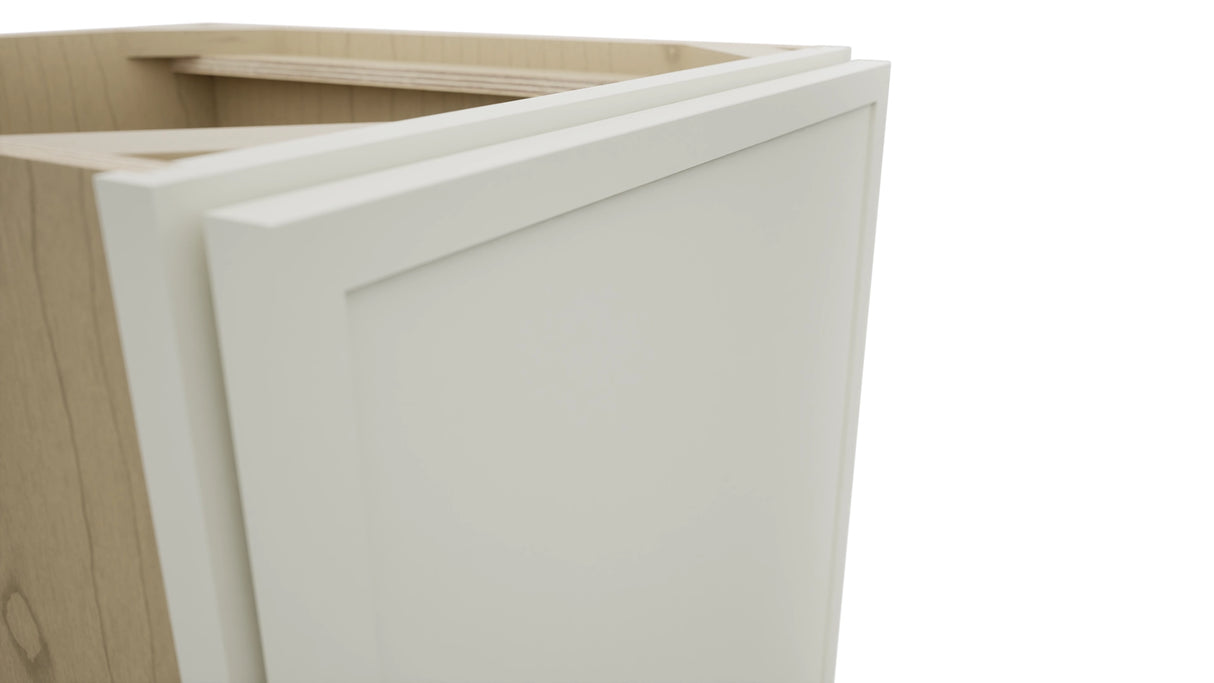 Fabuwood Luna Dove VB18FD Vanity Base Full Height Cabinet, Detail View