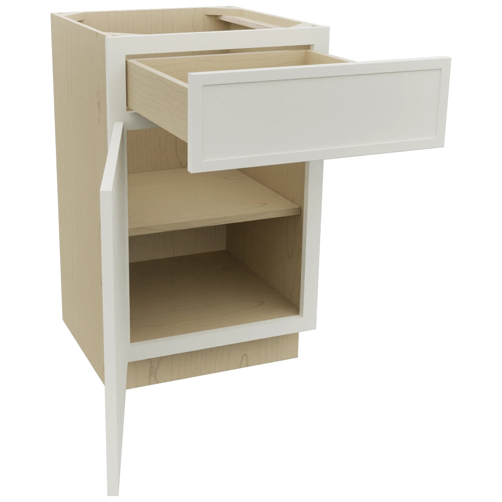 Fabuwood Luna Dove VB21-34 Vanity Base Standard Cabinet, Open View