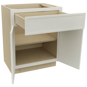 Fabuwood Luna Dove VB27-34 Vanity Base Standard Cabinet, Open View
