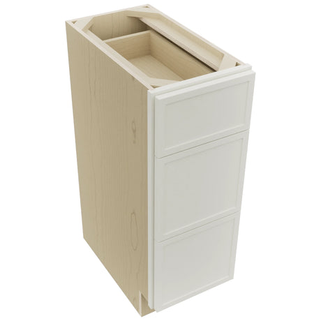 Fabuwood Luna Dove VDB12-34 Vanity Drawer Cabinet, Top View