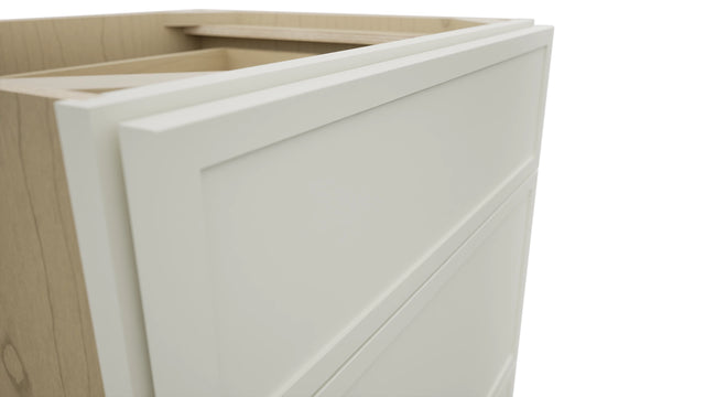 Fabuwood Luna Dove VDB24-34 Vanity Drawer Cabinet, Detail View