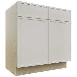 Fabuwood Luna Dove VSB33-34 Vanity Sink Cabinet, Front View