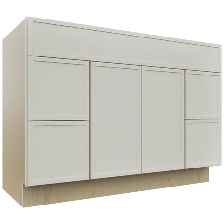 Fabuwood Luna Dove VSD30DR Vanity Combo Cabinet, Front View