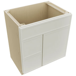 Fabuwood Luna Dove VSD36DL Vanity Combo Cabinet, Top View