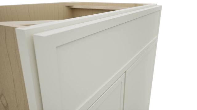 Fabuwood Luna Dove VSD36DL Vanity Combo Cabinet, Detail View