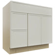 Fabuwood Luna Dove VSD42 Vanity Combo Cabinet, Front View