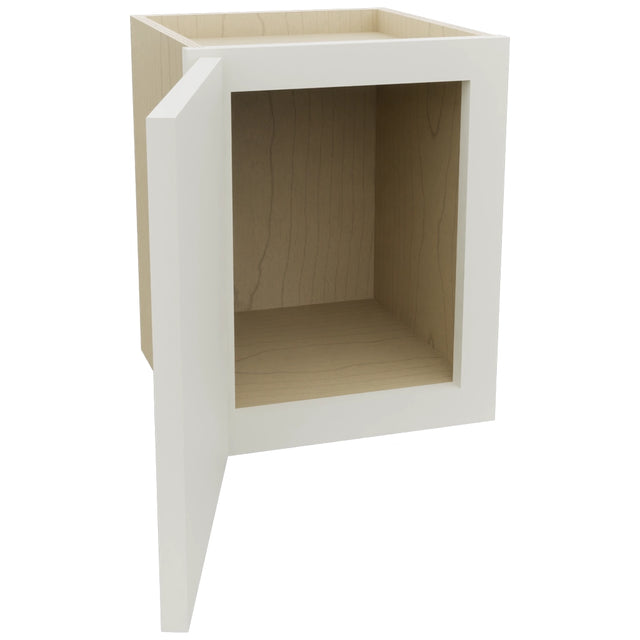 Fabuwood Luna Dove W1215 Wall Standard Cabinet, Open View