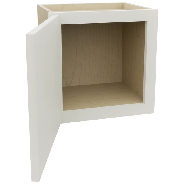 Fabuwood Luna Dove W1515 Wall Standard Cabinet, Open View