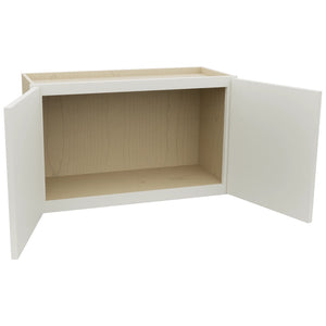 Fabuwood Luna Dove W3018 Wall Standard Cabinet, Open View