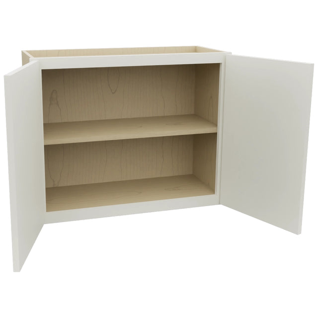 Fabuwood Luna Dove W3024 Wall Standard Cabinet, Open View
