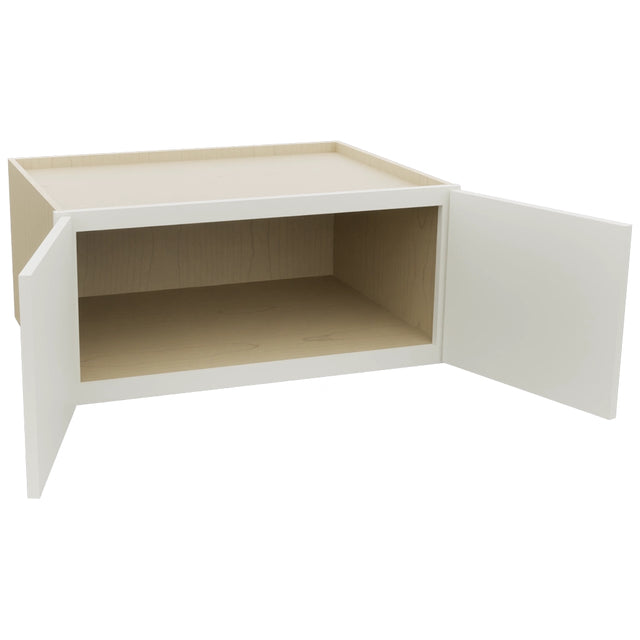 Fabuwood Luna Dove W331524 Wall Deep Cabinet, Open View