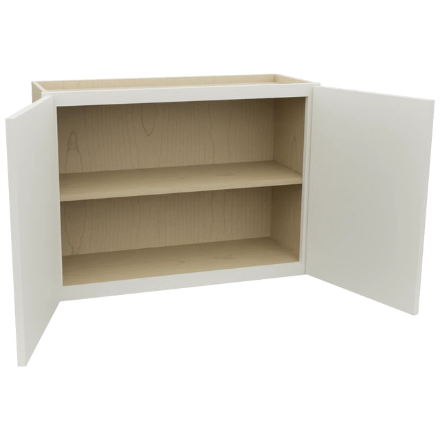 Fabuwood Luna Dove W3324 Wall Standard Cabinet, Open View