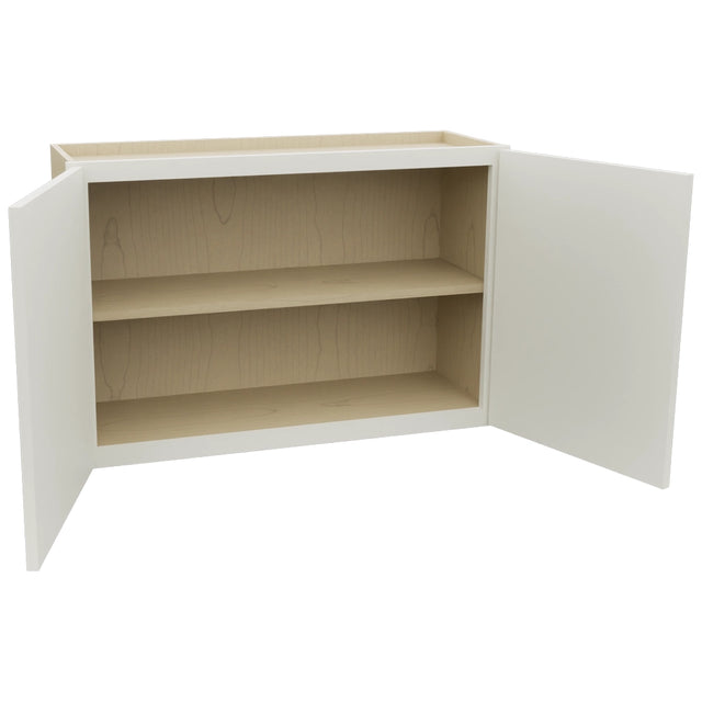 Fabuwood Luna Dove W3624 Wall Standard Cabinet, Open View