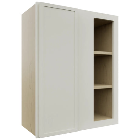 Fabuwood Luna Dove WBC2430 Wall Corner Blind Cabinet, Front View