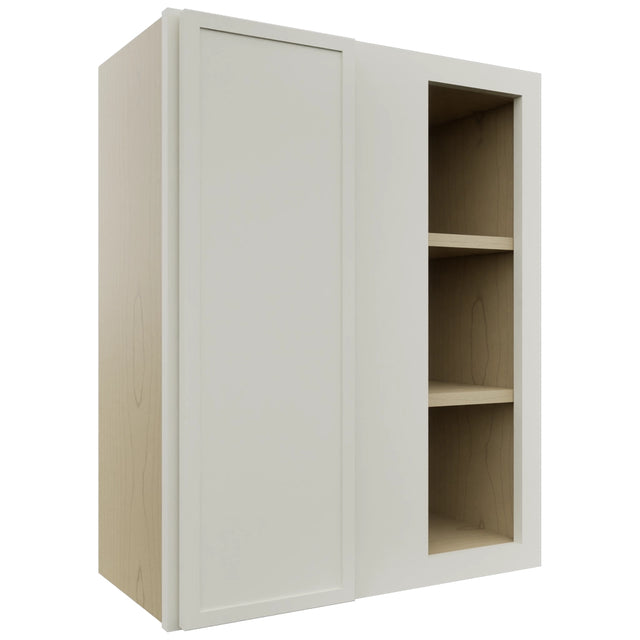 Fabuwood Luna Dove WBC2430 Wall Corner Blind Cabinet, Front View