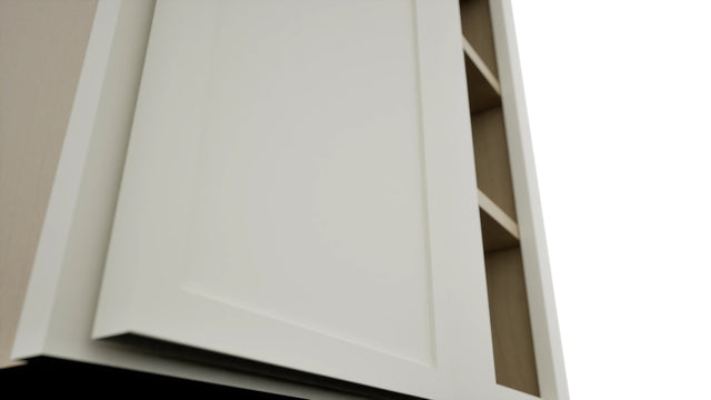 Fabuwood Luna Dove WBC2436 Wall Corner Blind Cabinet, Detail View
