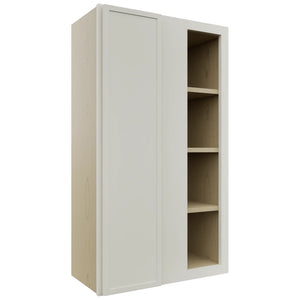 Fabuwood Luna Dove WBC2442 Wall Corner Blind Cabinet, Front View