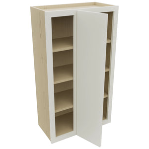 Fabuwood Luna Dove WBC2442 Wall Corner Blind Cabinet, Open View