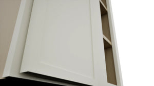 Fabuwood Luna Dove WBC2442 Wall Corner Blind Cabinet, Detail View