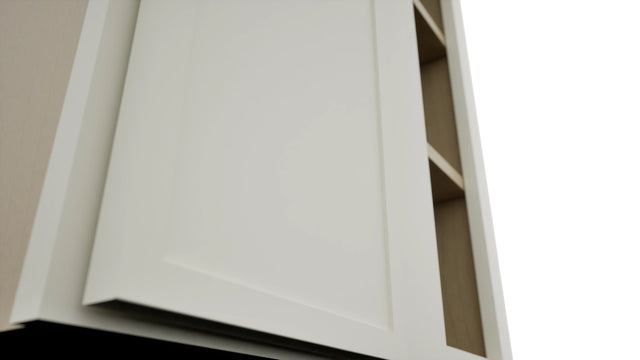 Fabuwood Luna Dove WBC2442 Wall Corner Blind Cabinet, Detail View