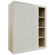 Fabuwood Luna Dove WBC3036 Wall Corner Blind Cabinet, Front View
