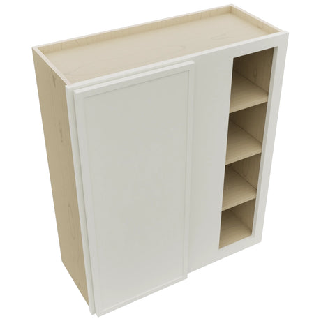 Fabuwood Luna Dove WBC3036 Wall Corner Blind Cabinet, Top View
