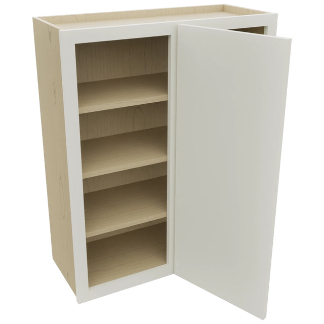 Fabuwood Luna Dove WBC3036 Wall Corner Blind Cabinet, Open View