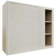 Fabuwood Luna Dove WBC3630 Wall Corner Blind Cabinet, Front View