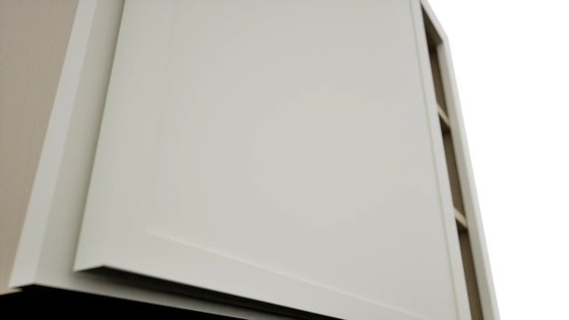 Fabuwood Luna Dove WBC3630 Wall Corner Blind Cabinet, Detail View