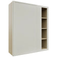 Fabuwood Luna Dove WBC3642 Wall Corner Blind Cabinet, Front View