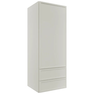 Fabuwood Luna Dove WD1848 Wall Drawer Cabinet, Front View