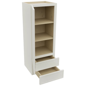 Fabuwood Luna Dove WD1848 Wall Drawer Cabinet, Open View