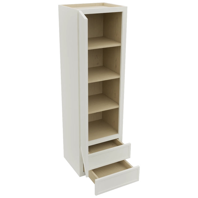 Fabuwood Luna Dove WD1860 Wall Drawer Cabinet, Open View