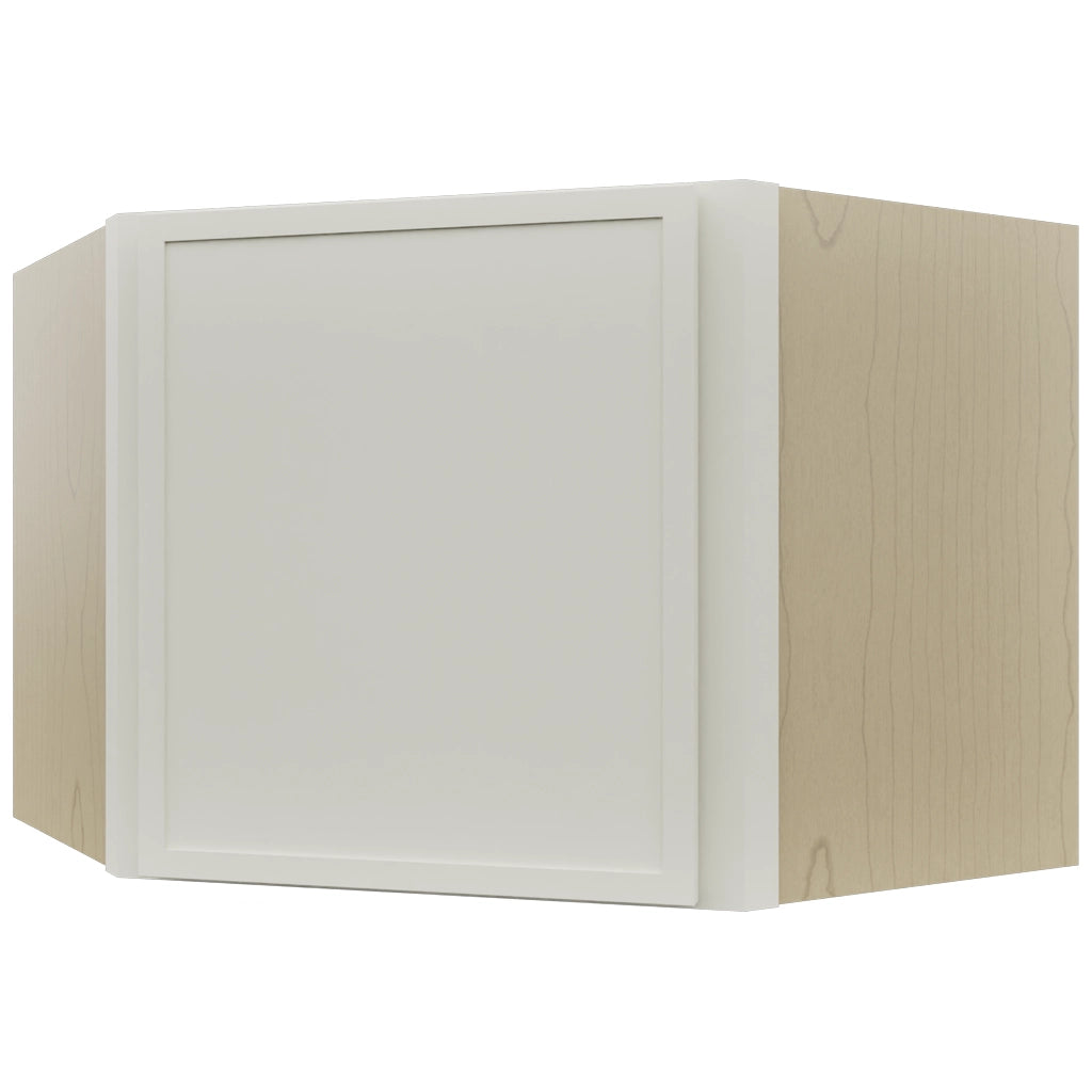 Fabuwood Luna Dove WDC2418 Wall Corner Diagonal Cabinet, Front View