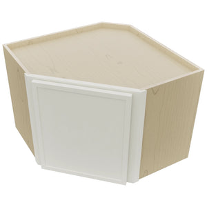Fabuwood Luna Dove WDC2418 Wall Corner Diagonal Cabinet, Top View