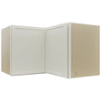 Fabuwood Luna Dove WPC2415 Wall Corner Pie Cabinet, Front View