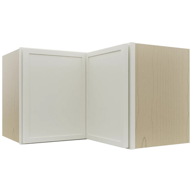 Fabuwood Luna Dove WPC2415 Wall Corner Pie Cabinet, Front View