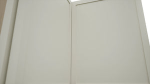 Fabuwood Luna Dove WPC2415 Wall Corner Pie Cabinet, Detail View