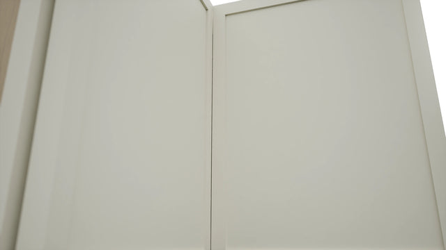 Fabuwood Luna Dove WPC2415 Wall Corner Pie Cabinet, Detail View