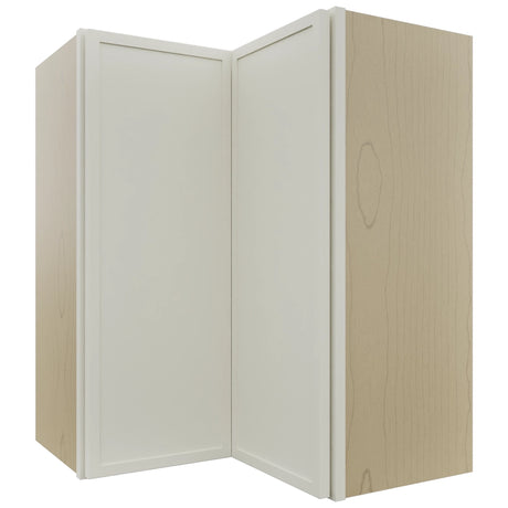 Fabuwood Luna Dove WPC2430 Wall Corner Pie Cabinet, Front View