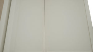 Fabuwood Luna Dove WPC2430 Wall Corner Pie Cabinet, Detail View