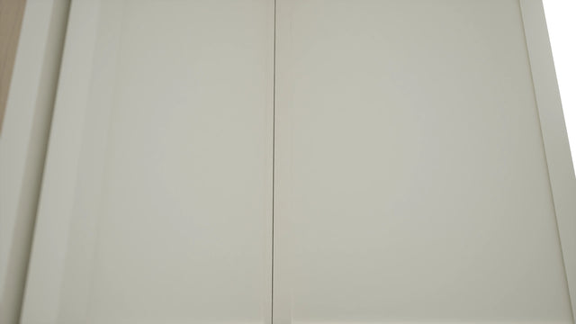 Fabuwood Luna Dove WPC2430 Wall Corner Pie Cabinet, Detail View