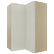Fabuwood Luna Dove WPC2436 Wall Corner Pie Cabinet, Front View